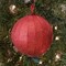 POP-UP Glitter Red Christmas Ball Ornaments 4 ct. 3.5"; COLLAPSIBLE Large Big Tree Plastic Baubles; Shatterproof